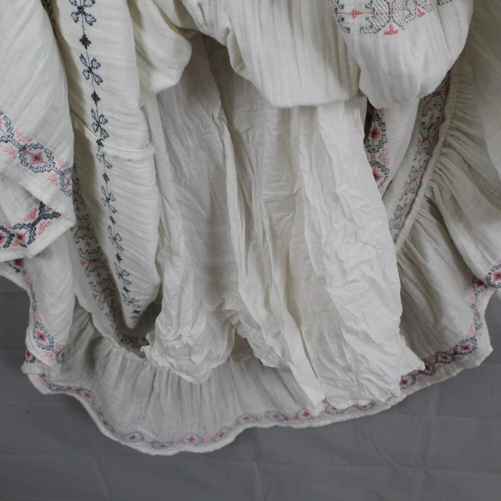 Anthropologie White and Gray Maxi Dress - Picture 11 of 14